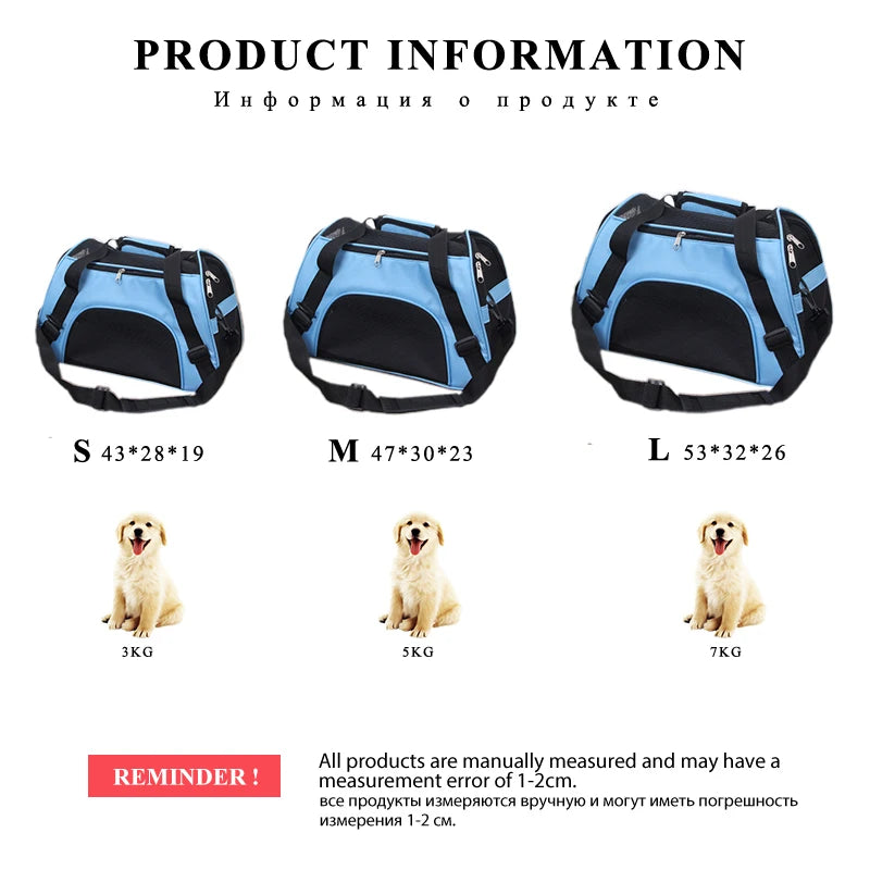 Breathable Mesh Carrier Bags for Small Dogs and Cats