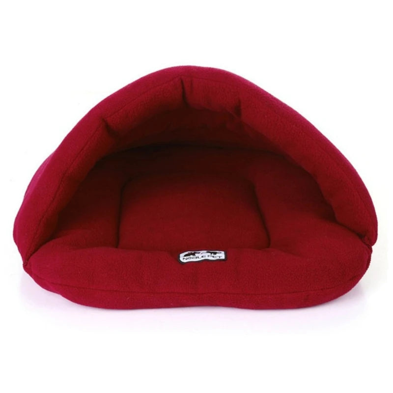 Pet Dog Cave Bed Thick Fleece Warm