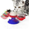 Interactive Toy With Turntable And Brush For Cats