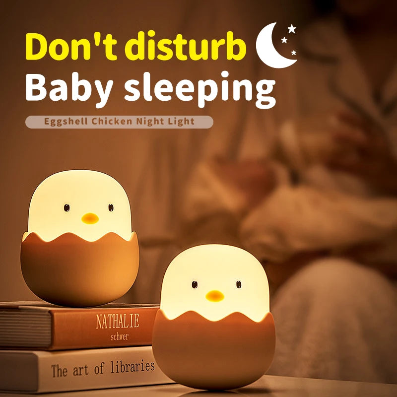 USB Rechargeable Eggshell Chicken Night Light