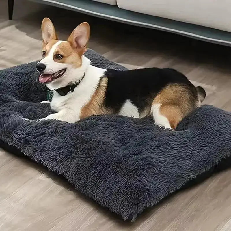 Washable Plush Pet Bed Anti Anxiety