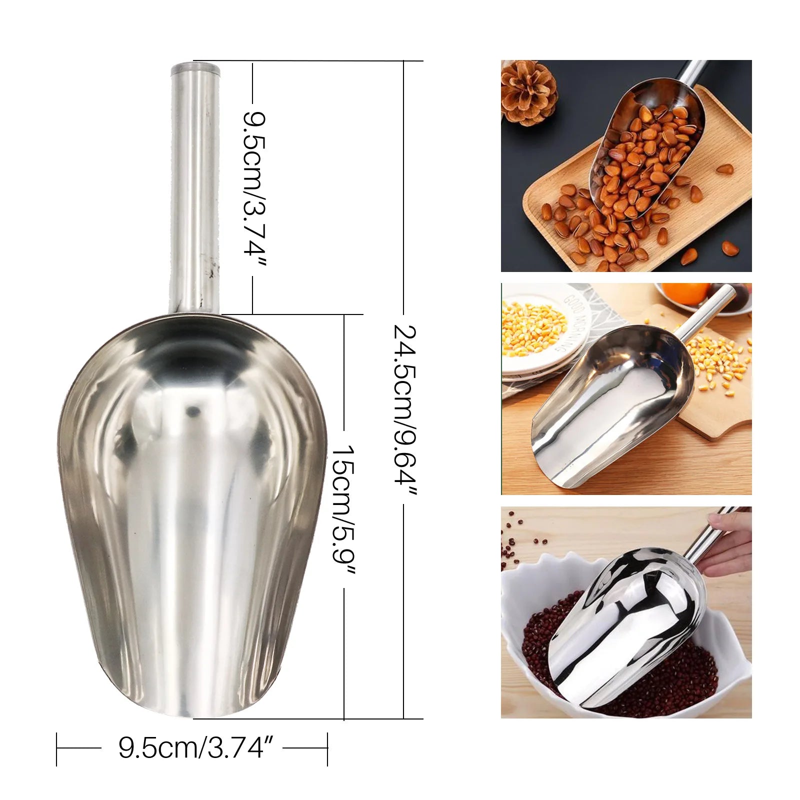 Stainless Steel Pet Food Scoop