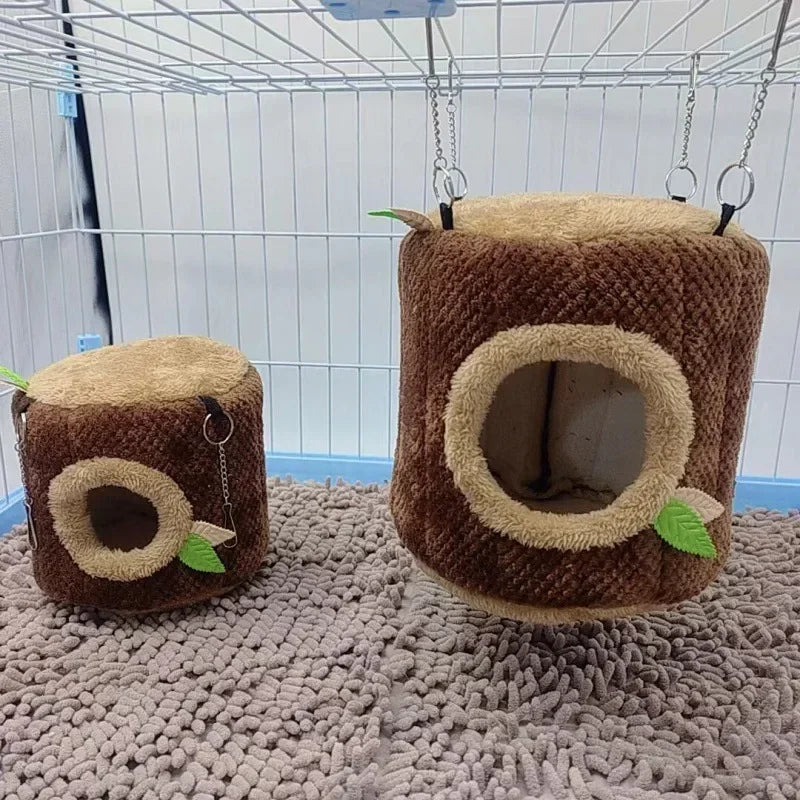 Log-shaped Hammock For Hamsters