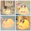 Rabbit Shape USB Rechargeable Silicone Night Light for Bedroom