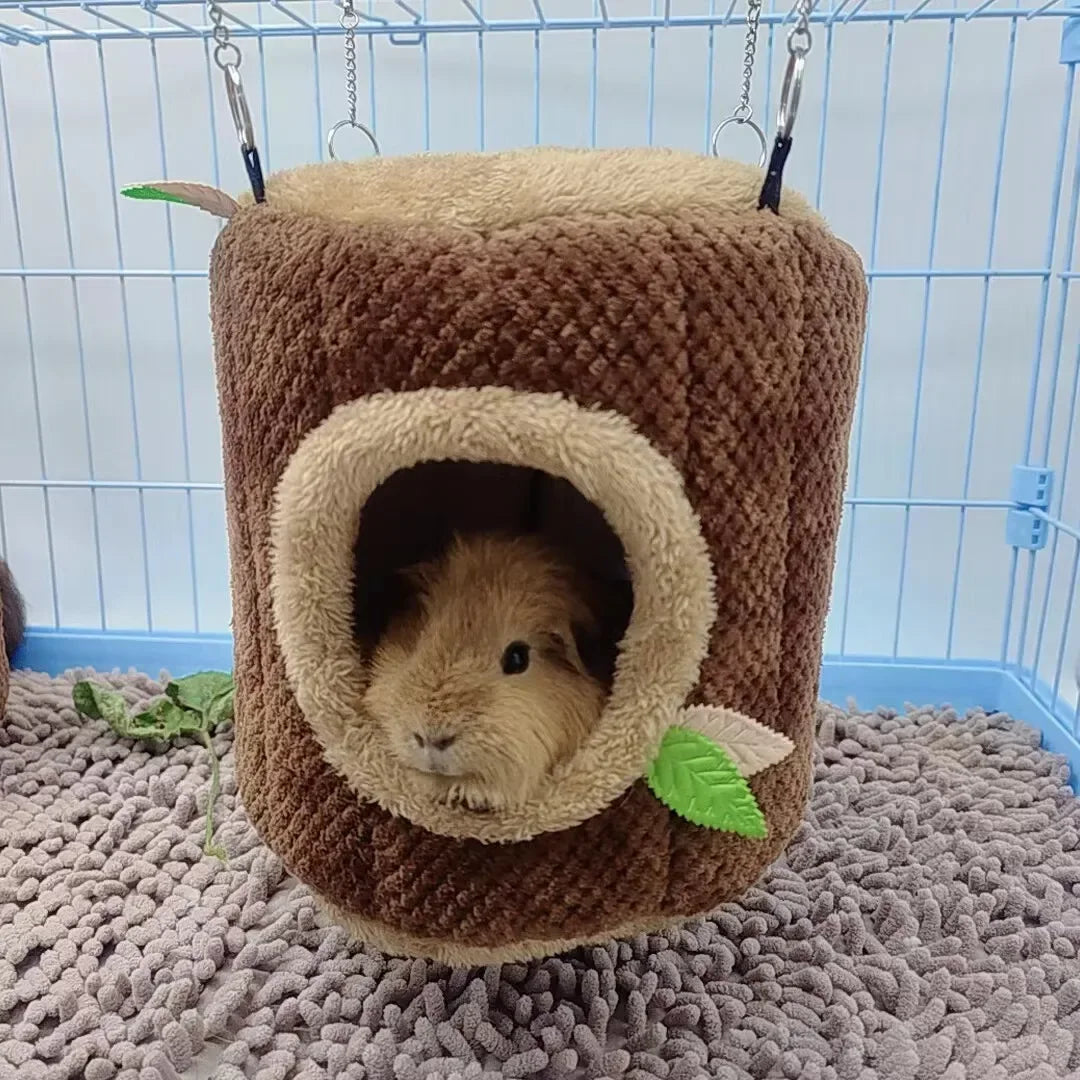 Log-shaped Hammock For Hamsters