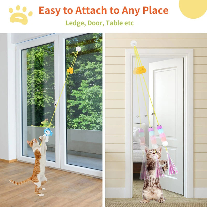 interactive toy, long rope for cats