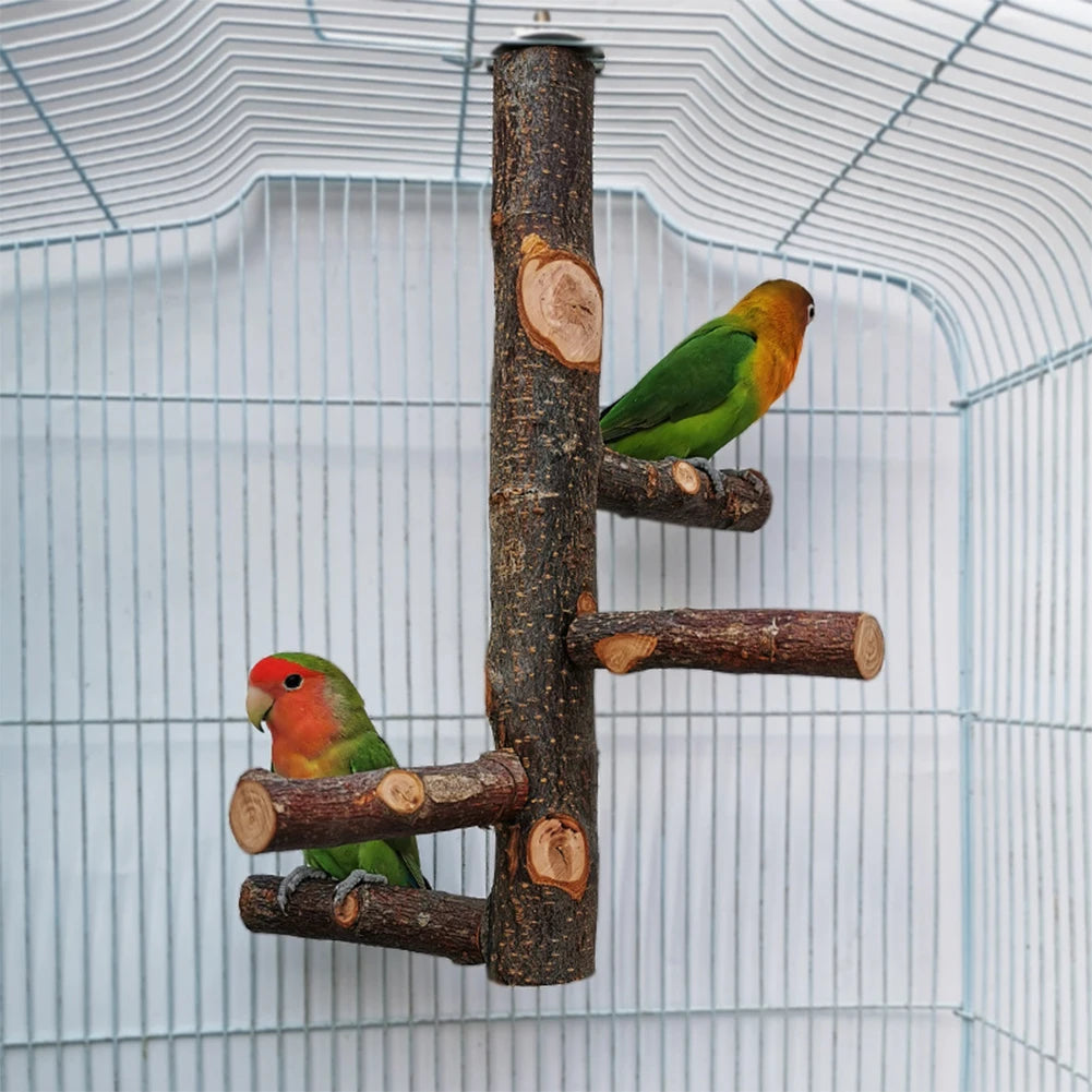 Solid Wood Standing Stick For Birds