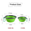 Folding Silicone Pets Feeder Bowl With Carabiner