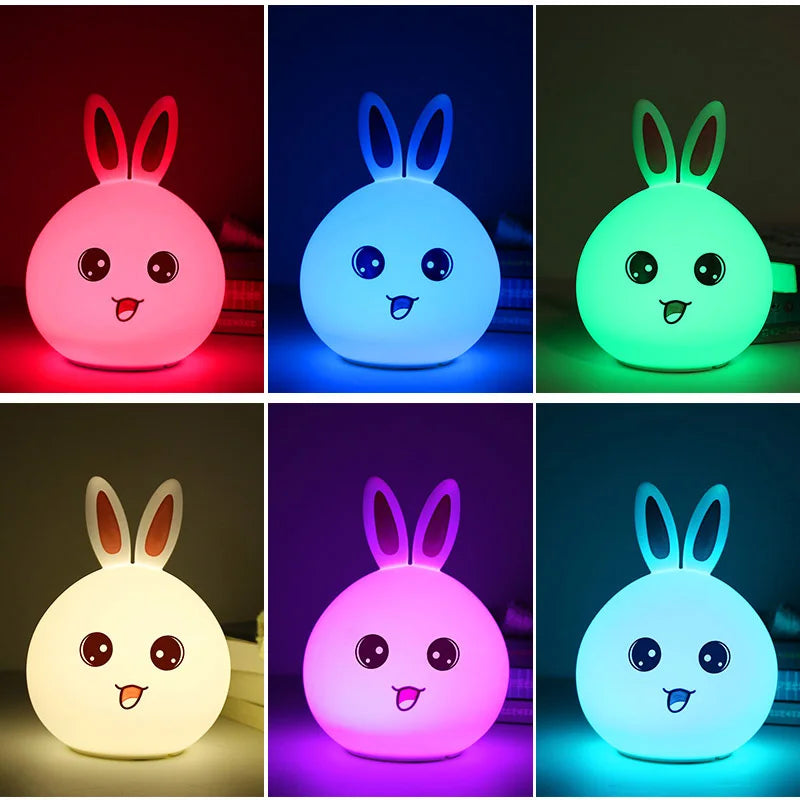 Night Light Shaped Like a Bunny, Snapping Bear, Elk, Whale And Baby Goodie