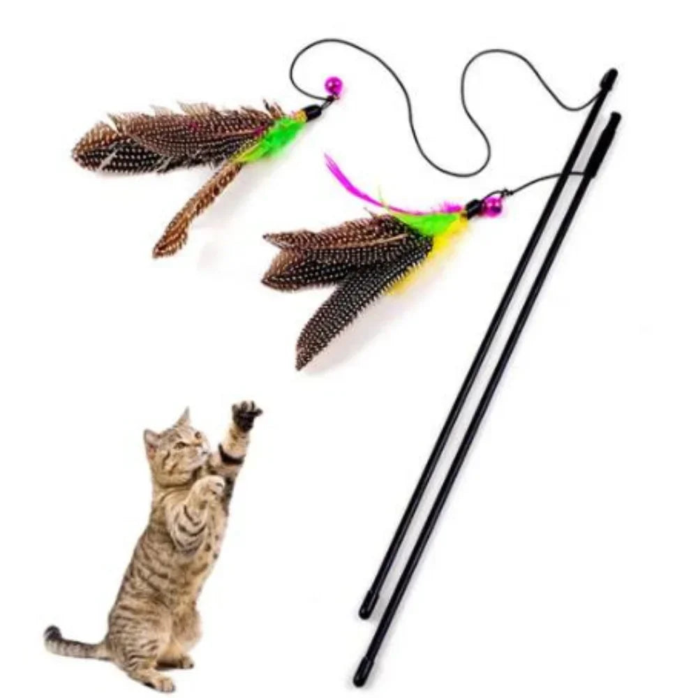 Cat Teaser Interactive Toy Rod with Bell