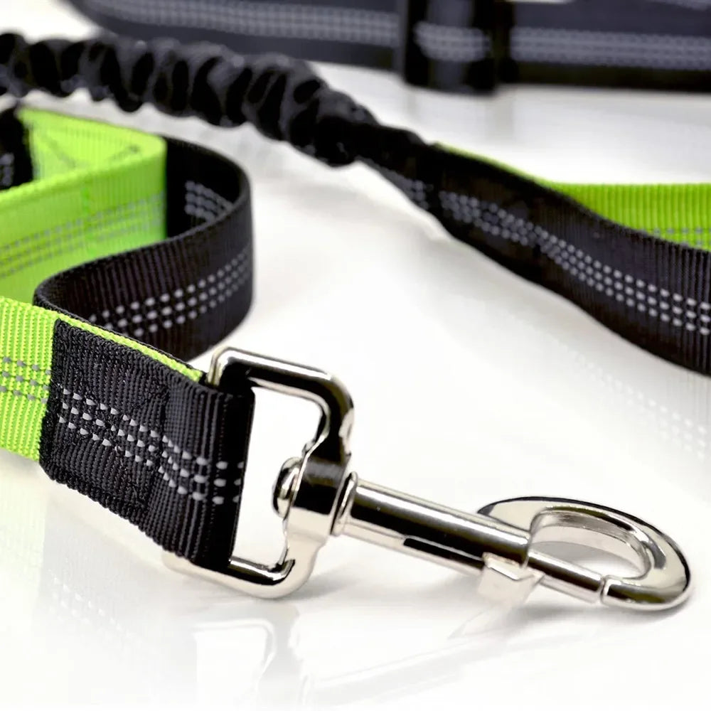 Retractable Dog Leash with Adjustable Waist Rope