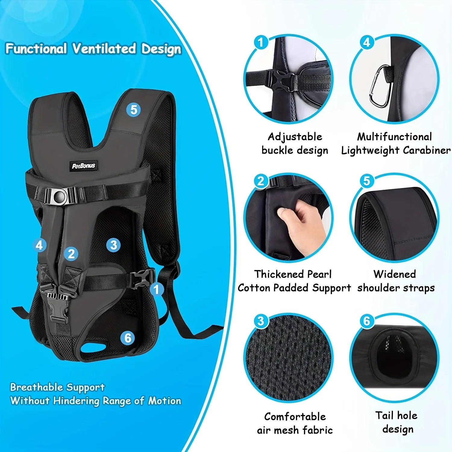 Adjustable Pet Carrier Backpacks