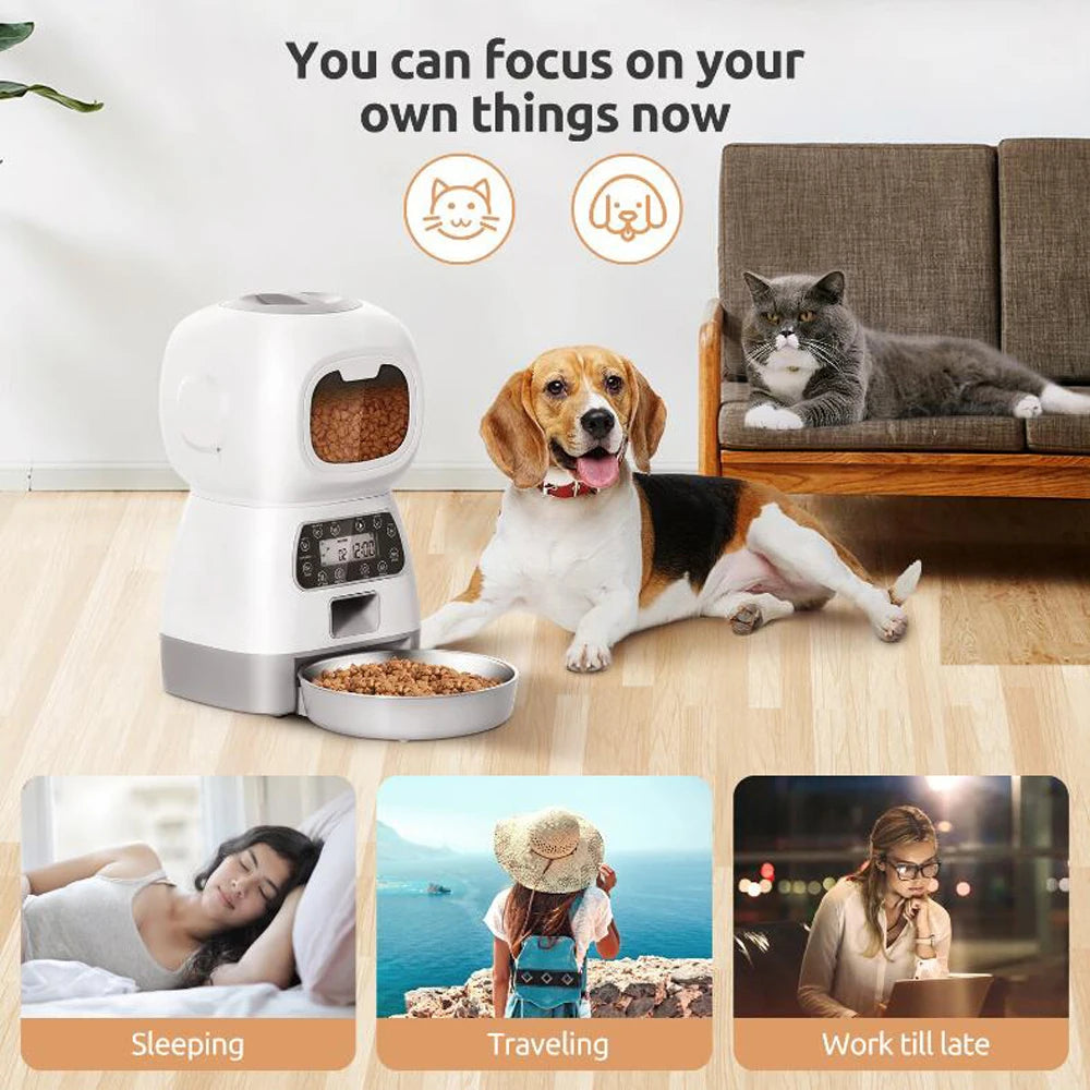 3.5L Steady-Feed Automatic Pet Feeder