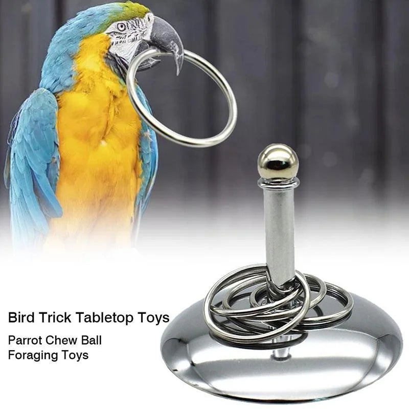 Stackable Metal Rings for Parrots