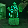 Cat Shape 3D Illusion Night Light Table Lamp