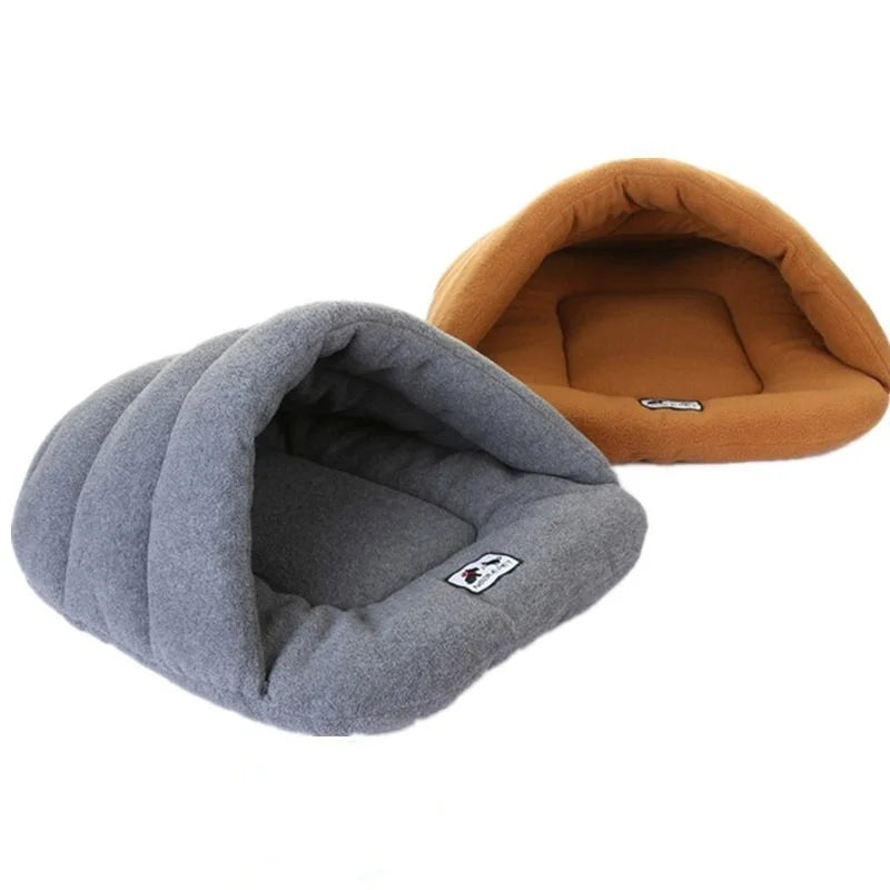 Pet Dog Cave Bed Thick Fleece Warm