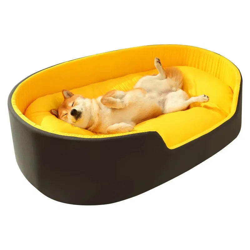 Large Dog Bed for Cats and Dogs 4 Seasons Warm and Comfortable, Soft Cotton and Waterproof