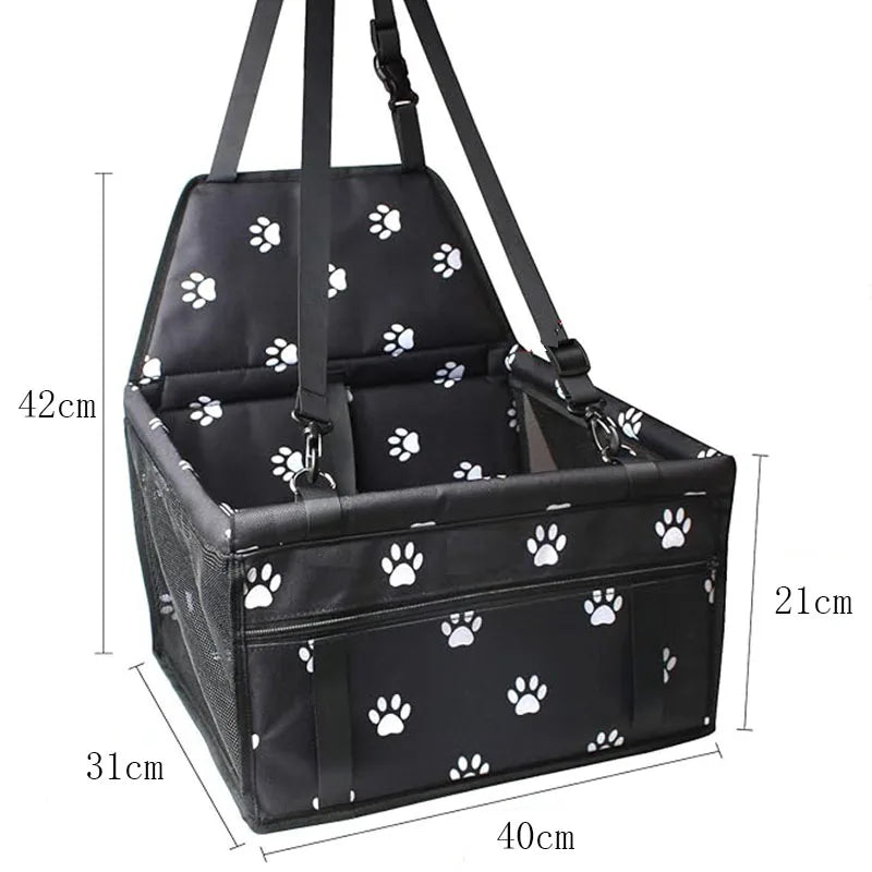 Foldable Travel Pet Car Seat Booster Basket