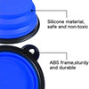 Folding Silicone Pets Feeder Bowl With Carabiner