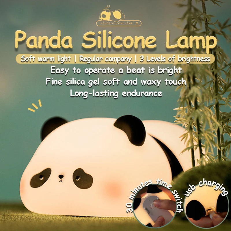 Cute Silicone Panda LED Lamp