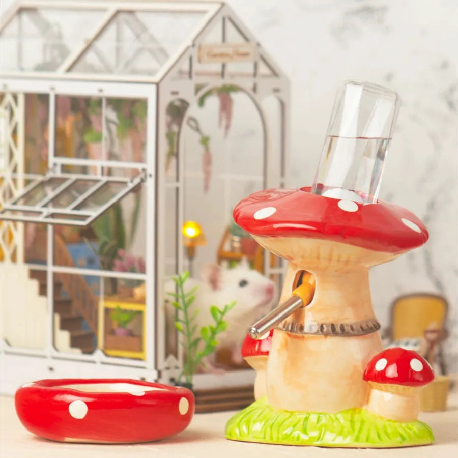 Cute Mushroom House For Hamsters