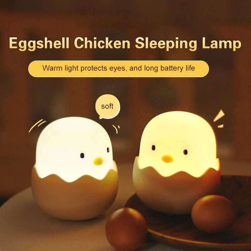 USB Rechargeable Eggshell Chicken Night Light