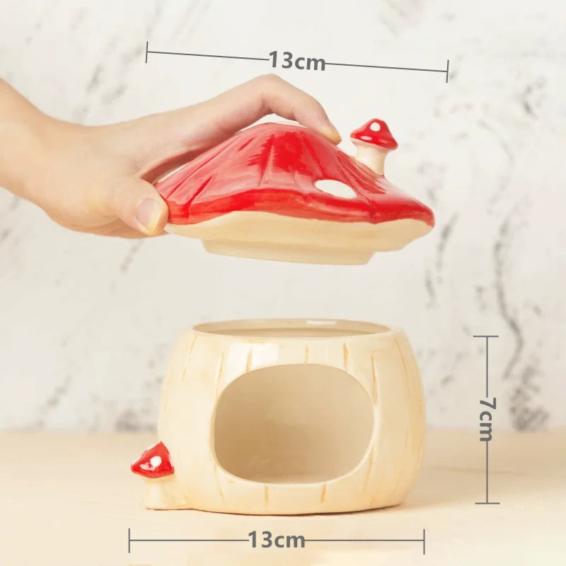 Cute Mushroom House For Hamsters