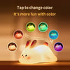 Rabbit Shape USB Rechargeable Silicone Night Light for Bedroom