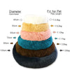 Donut-Shaped Plush Pet Bed