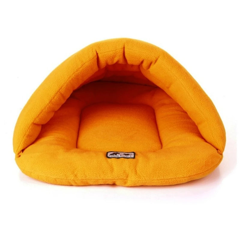 Pet Dog Cave Bed Thick Fleece Warm