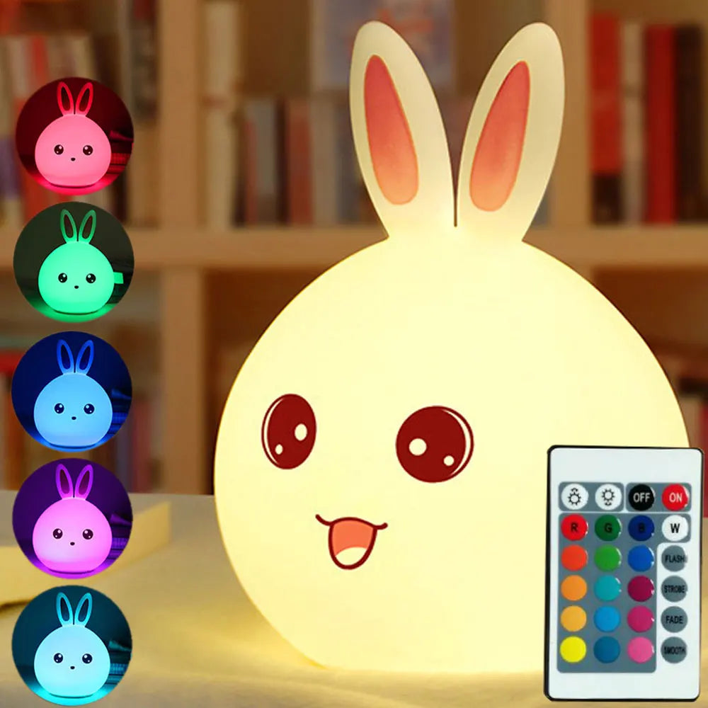 Night Light Shaped Like a Bunny, Snapping Bear, Elk, Whale And Baby Goodie