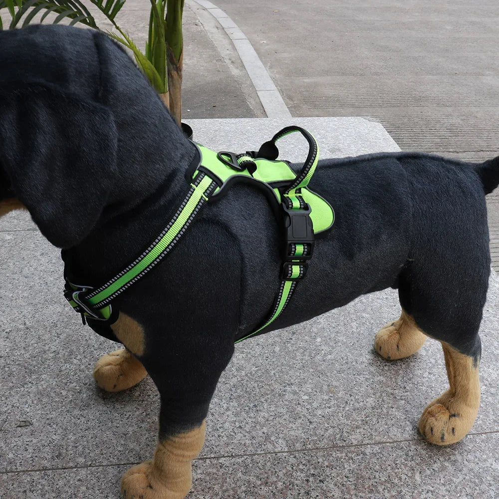 Soft Breathable Reflective Adjustable Nylon Dog Harness