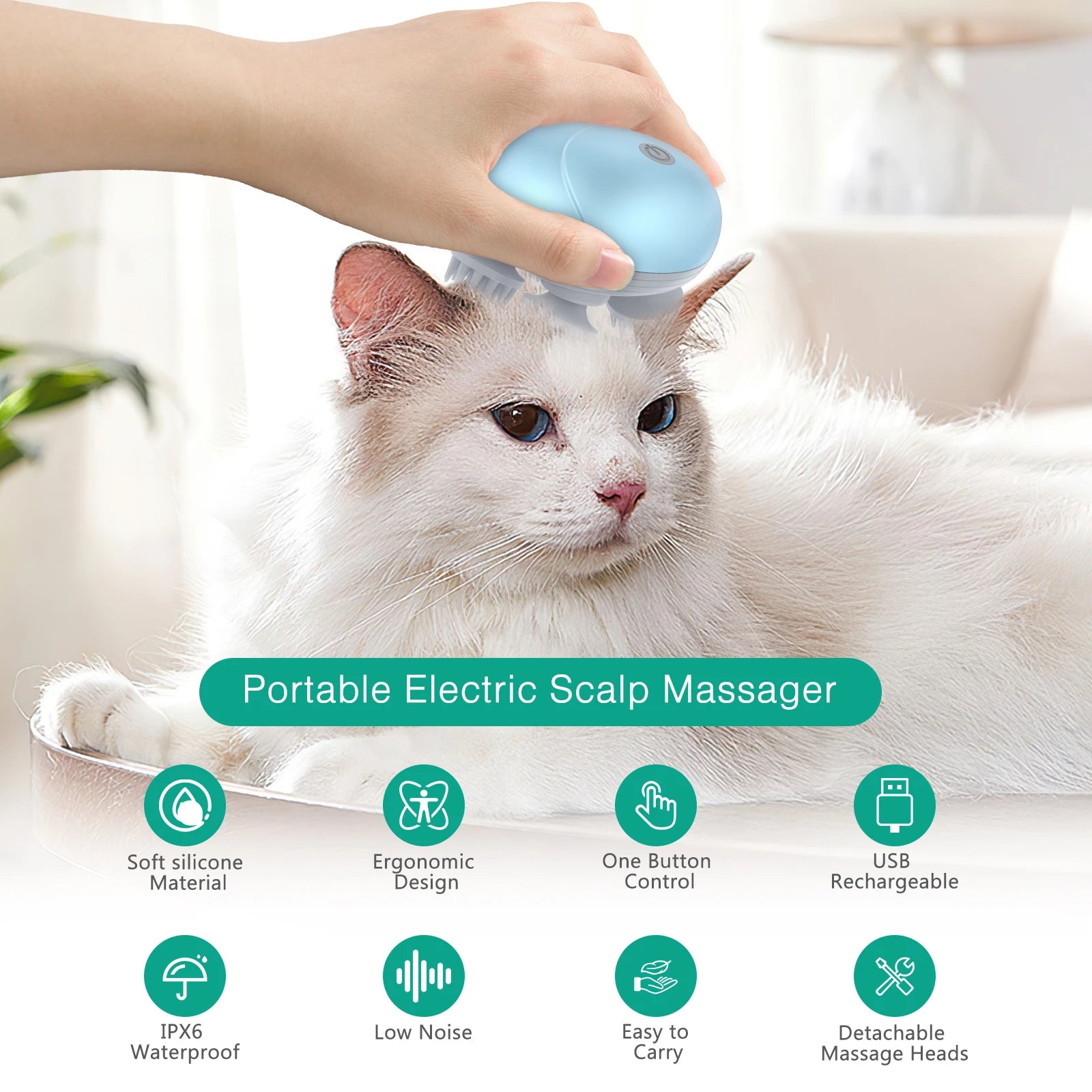 Handheld Pet Massager Body Massager for Pets