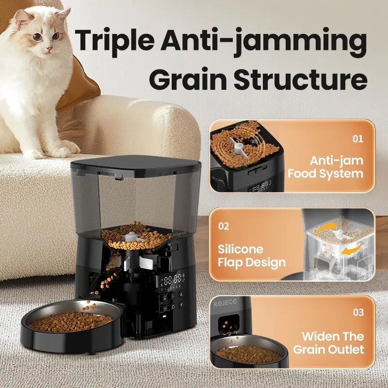 Dispenser Accessories Smart Control Pet Feeder For Cats Dog Dry Food