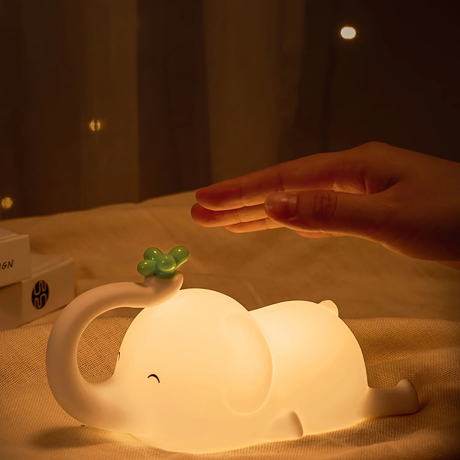 Silicone elephant shaped night light