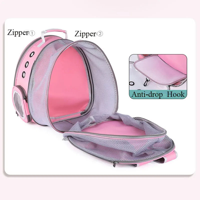 Expandable Clear Bubble Pet Backpack