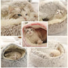 Plush Pet Bed with Snuggle Spot