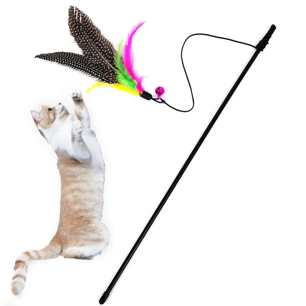 Cat Teaser Interactive Toy Rod with Bell