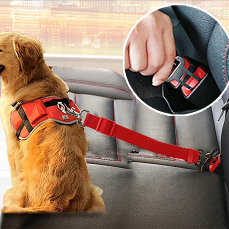 Pet car seat safety harness