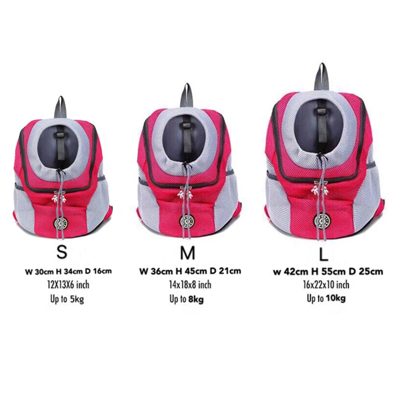 Double Shoulder Portable Travel Backpack for Small Dogs