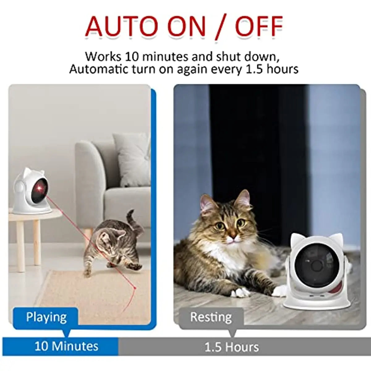 Rechargeable Motion Activated Cat Laser Toy Automatic